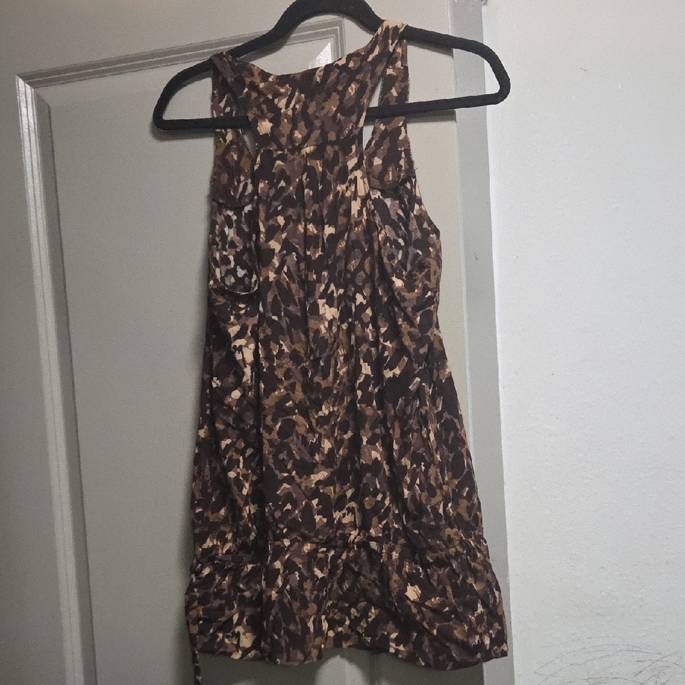 Apt. 9 Brown Patterned Sleeveless Top - Picture 4 of 5